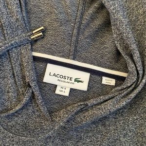 Men’s Lacoste long sleeve pullover US size L  FR 5 dark gray/blueish color 🐊